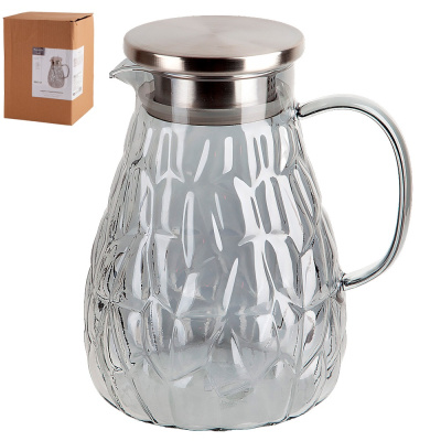 Кувшин 1800мл с крышкой фильтром (индивид.уп) бор.стекло (24)