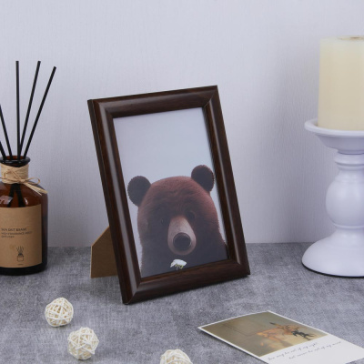 Фоторамка, 13х18 см, полистирол, цвет коричневый, арт.23-23 (1/24)