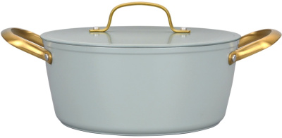 Кастрюля 6,2л VALENTINA,мрамор.А/П, ручка из нжс (алюм.) (1/6)