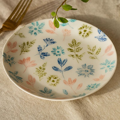 Тарелка 20,5см десертная DIWALI FLERISH (ударопр.стекло) (6/24)