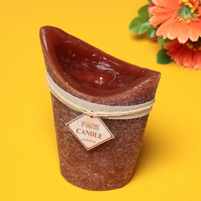 Свеча "Honey story" 12*18см цвет кофейный F-3008 (20/40)