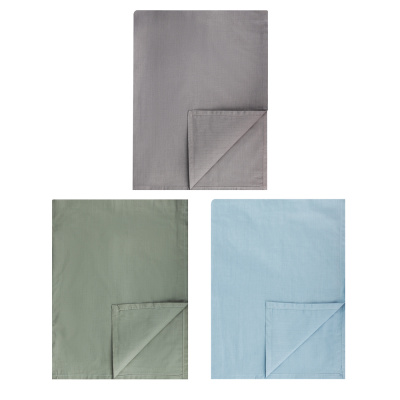 Простыня 2сп, 180х220см, смесовый хлопок, 3 цв PROVANCE Греймист (1/3/9)