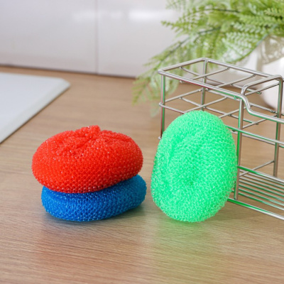 Набор губок для кухни 3шт пластик в сетке (1/240)