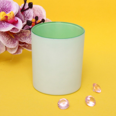 Подсвечник "Ангел" 8*10см цвет бело-зеленый (1/48)