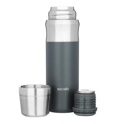Термос 1,00л, д/напитков, нержавеющая сталь 18/10 SATOSHI Бейтс (1/12)