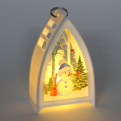 Сувенир с подсветкой "Зимняя история" 9,5*14,5 см, Белый(пласт.) (1/1)