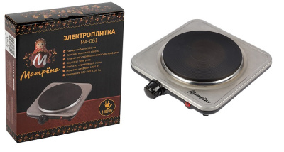 Электроплитка Матрёна МА-061, сталь, блин (1)