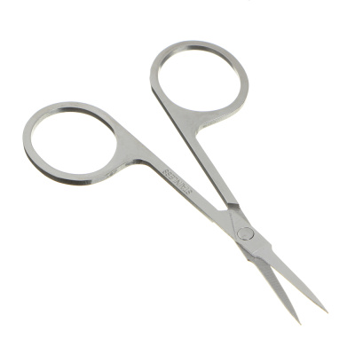 Ножницы маникюрные для ногтей и кутикул, прямой кончик (металл, хром) 8,8см (12/12)