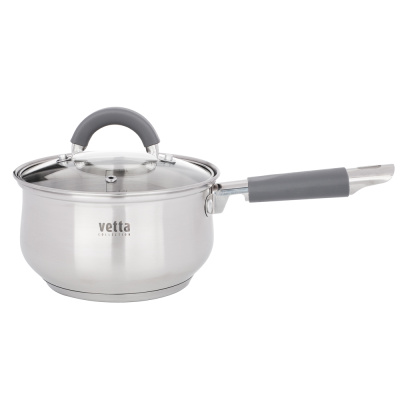 Ковш 16х9,5см. 1,9л. со стекл. крышкой, индукция VETTA Вена (1/12)