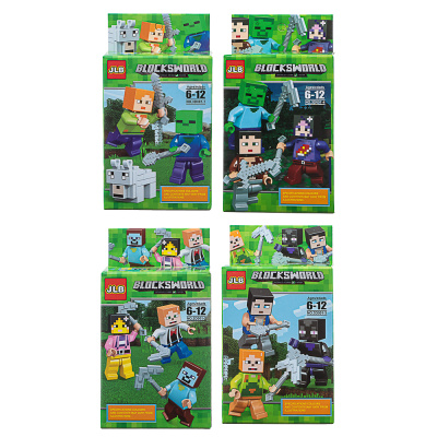 Конструктор "BlocsWorld. Персонажи" 6-12 деталей, ABS, 8х4х14 см, 4вид (12/168)