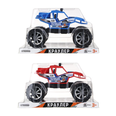 Машинка в виде Краулера, инерция, PP, 26х16х17см, 2 диз ИГРОЛЕНД (1/36)