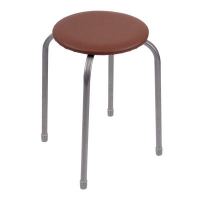 Табурет "Эконом" (450х450) (ТБ1/К коричневый) (1/10)