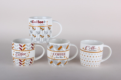 Кружка 350мл микс (фарф.) (12/72)