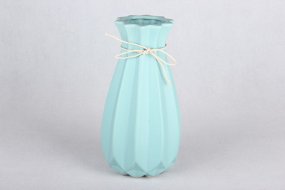 Ваза 25х9.5см голубой керам.(1/24)