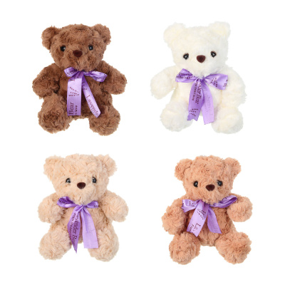 Игрушка мягкая "Медведь", 18 см, полиэстер, 4 цв ИГРОЛЕНД (4/4/120)