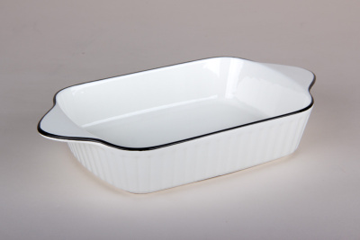 "Sugar" Блюдо для запекания и подачи 26.5см 800мл (фарф.) (6/36)