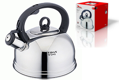 Чайник 2,5л со свистком, капс.инд.дно, курк.мех,п/у (нжс) (6)