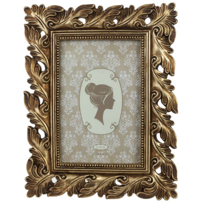 Фоторамка для фото 10*15, L17 W1,5 H22см(полим.мат.стекло,картон) (1/24)