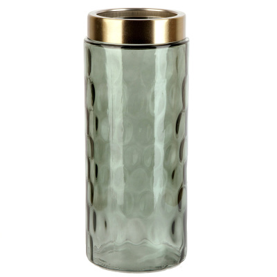 Ваза "Crystal" 27х11см, v=2300мл в ассортименте (стекло) (индивидуальная упаковка)(1/24)