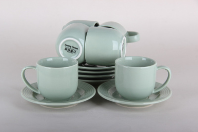 Набор кофейный 120мл 12пр Green п/у (фарф) (1/8)