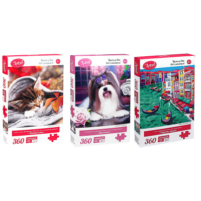 Пазл.360Эл., 29,2x3,8x19см, 6 диз Астрель (10/10)