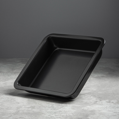 Противень квадратный АП 22,5*4,5см,углер.сталь (1/10/100)