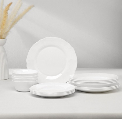 Набор стол 16пр LOUIS XV упр.стекло.(1/2)