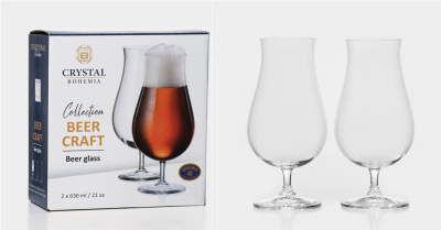 Набор бокалов 2пр 630мл BEERCRAFT для пива (стекло) (1/12) Набор бокалов 2пр 630мл BEERCRAFT для пива (стекло) (1/12)