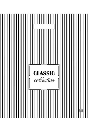 Пакет Полосатая классика-пакет вырубной 450х380х60см (50/500)