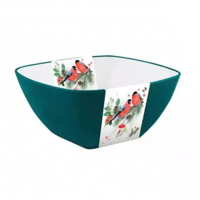 Салатник Снегири 2л (пластик) (1/7)