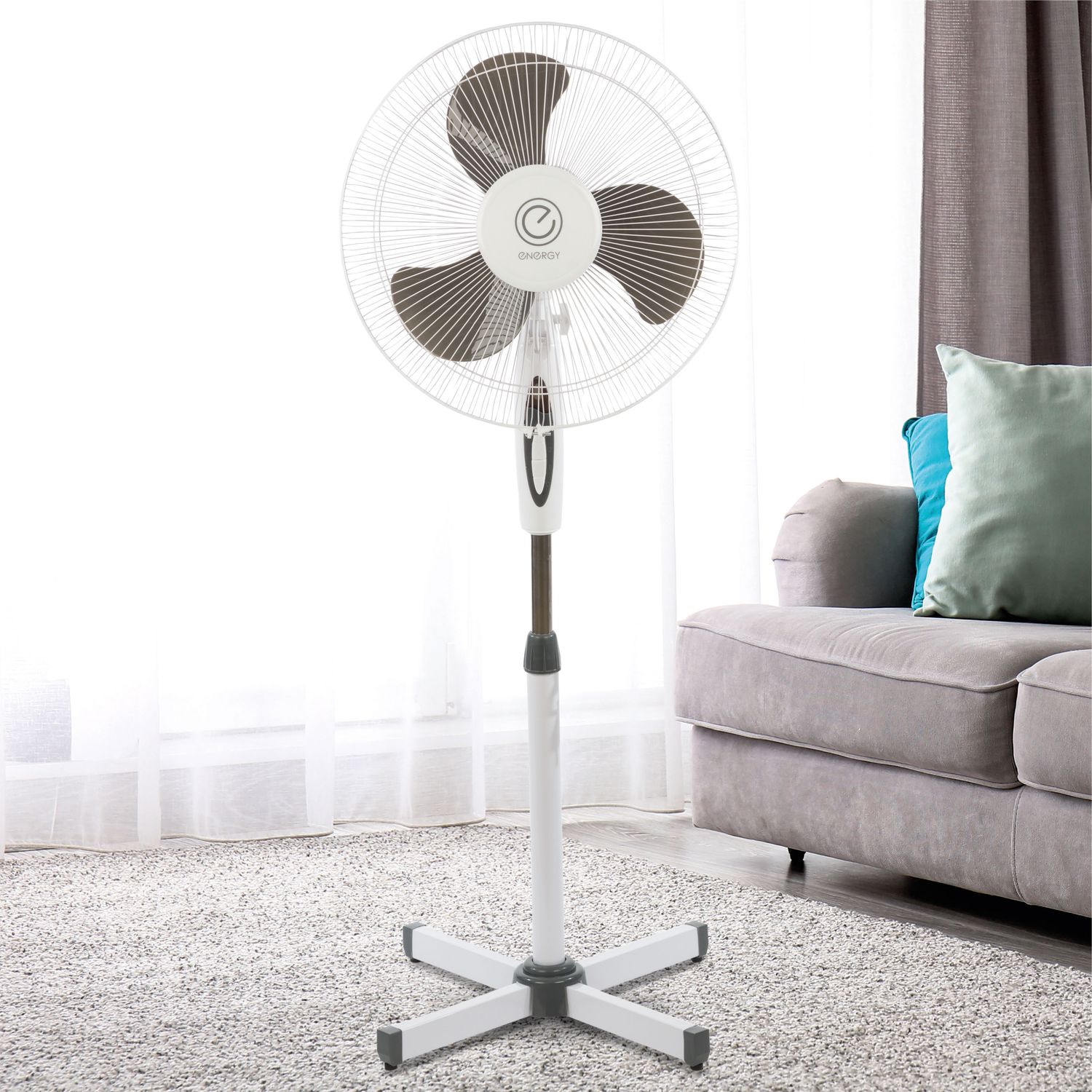 Вентилятор напольный Energy EN-1660 16" белый (1)