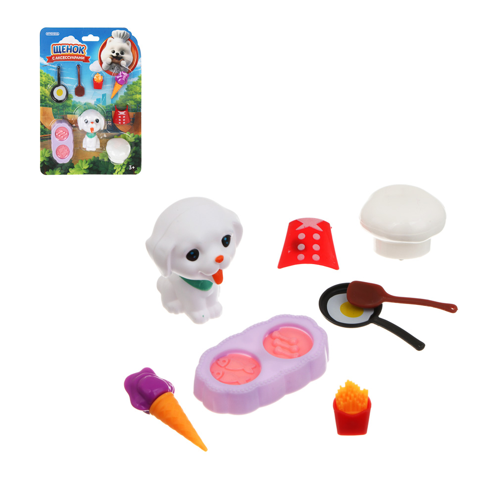 Щенок с аксессуарами, PP, ABS ИГРОЛЕНД (6/180)