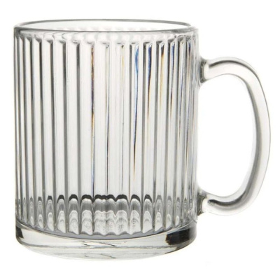 Кружка чайная 320мл "Вертикаль" стекло (24/840)