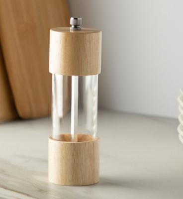 Мельница для специй, 16см, дерево/акрил VETTA (6/96)