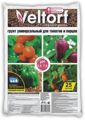 Грунт "для томатов и перцев универсальный" 25 л (1/110)