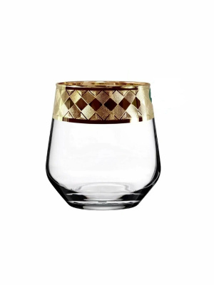 Набор 6 стаканов д/виски 390 мл с узором "Витраж" п/у (1/4)