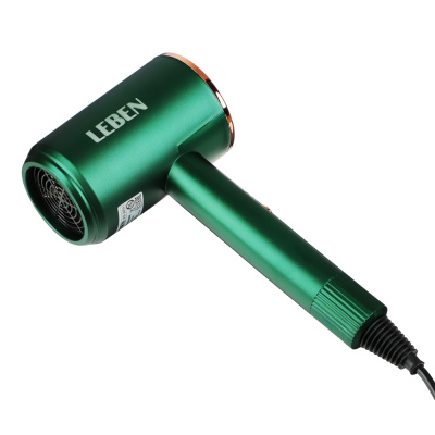 Фен д/волос, 900Вт, 2 скорости, 3 темпер., 220-240В, зеленый LEBEN (1/1)
