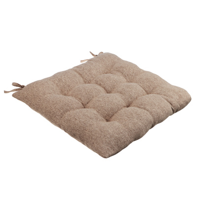 Подушка на стул "Текстура", полиэстер, 38x38см, бежевый PROVANCE (1/4/40)