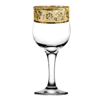 Набор 6 бокалов д/вина 240мл с узором "Эдельвейс" п/у (1/4)