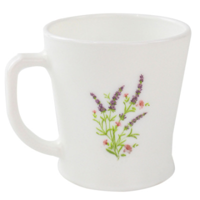 Кружка 240мл Лаванда (стекло/керамика) (6/72)