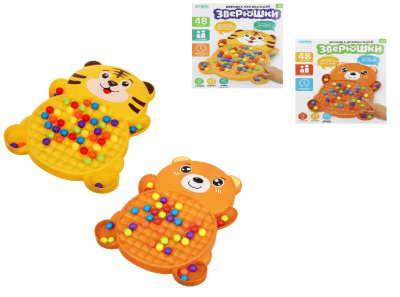 Мозаика для малышей "Зверюшки", РР, 24х29х3см, 2диз (1/37)