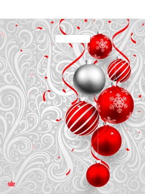 Пакет Алый серпантин вырубной 450х380х60см (50/500)