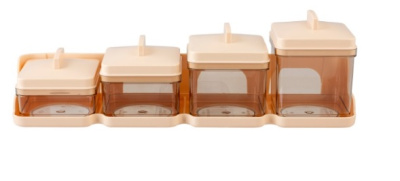 Набор для специй 5пр (0,5; 0,4; 0,3; 0,2л) пласт.(18)