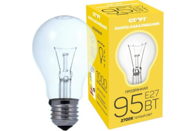 Лампа СТАРТ ф. груша W95Вт E27 инд. упак. (10/10)