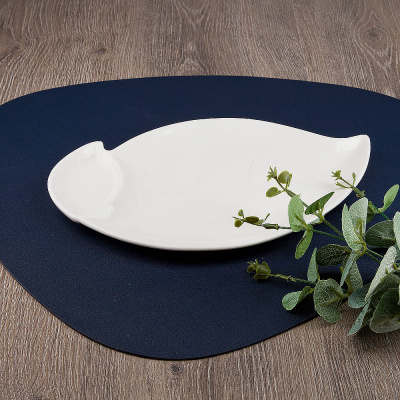 Блюдо сервировочное 28*17*1,5см "Маршмеллоу"  (фрф) (12/36)