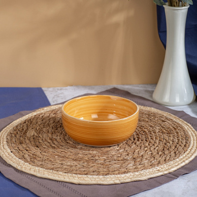 Салатник 14см TWIST медовый (керам.) (6/24)