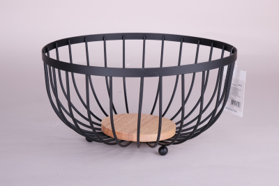 Ваза для фруктов 25х13.5см мет. (1/30)