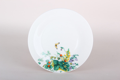 Тарелка 20см десертная Strawberry фарф. (12/72)