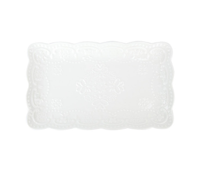 Блюдо сервировочное 25,5х15,5х3см "Маршмеллоу" (фрф) (6/24)