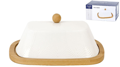 Масленка "Naturel" 20,5х14,5х8,5см (подарочная упаковка)фарф.(1/20)